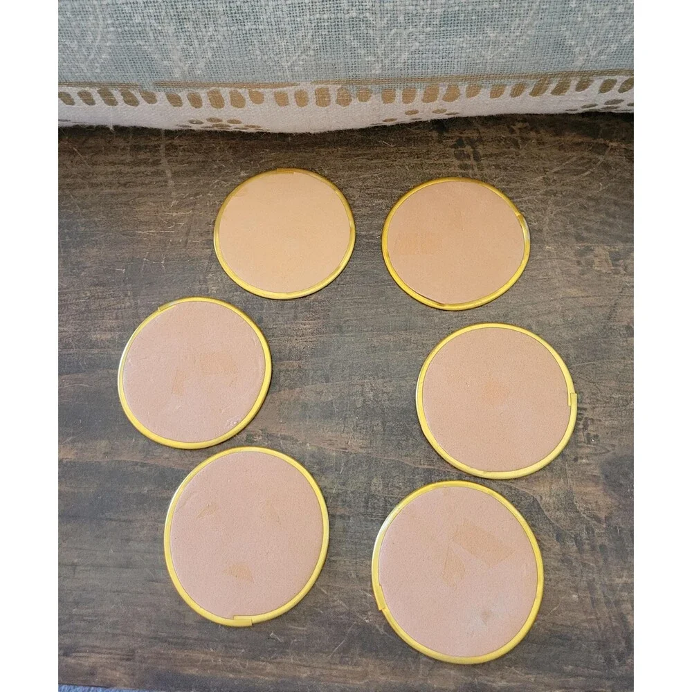 Mid Century Modern Seashell Coasters, Coastal Boho Drink Coasters
